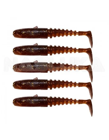 Сет силиконови шадове Savage Gear Gobster Shad - 5 бр. - цвят Motoroil UV