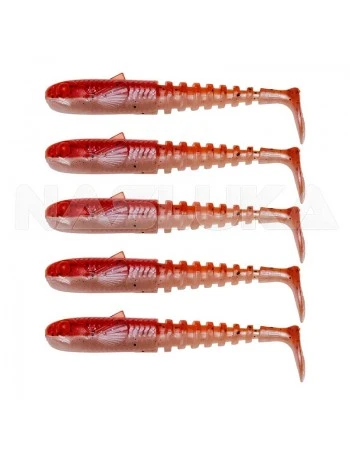 Сет силиконови шадове Savage Gear Gobster Shad - 5 бр. - цвят Smelt