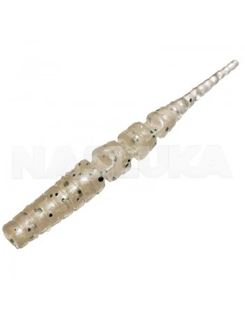 Изкуствени ароматизирани примамки Sea Buzz Chilly Worm 4.2см - 10 бр. - цвят White Glitter