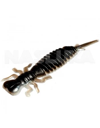 Силиконови ароматизирани ларви Sea Buzz Crazy Larva 5.0см - 5 бр. - цвят Dark Glitter