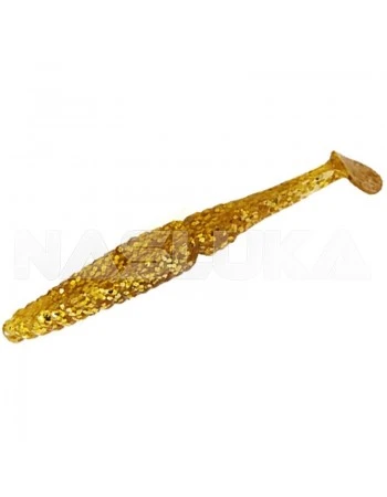 Ароматизирани силиконови шадове Sea Buzz Duo Shad 8.2см - 5 бр. - цвят Clear Gold Seed