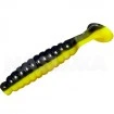 Ароматизирани силиконови примамки Sea Buzz Paddle Worm 4.5см - 10 бр. - цвят Black - Yellow