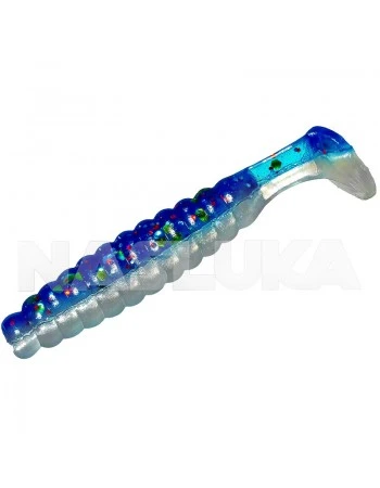 Ароматизирани силиконови примамки Sea Buzz Paddle Worm 4.5см - 10 бр. - цвят Clear Sky - Seed