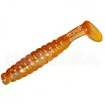 Ароматизирани силиконови примамки Sea Buzz Paddle Worm 4.5см - 10 бр. - цвят Orange - Clear - Seed