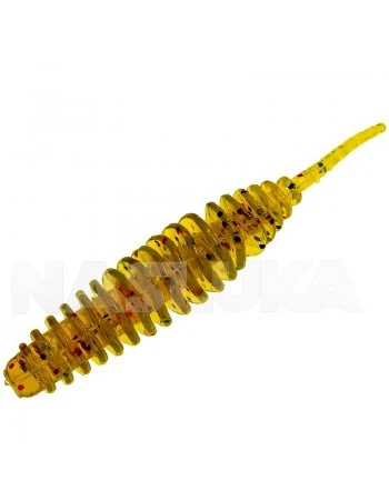 Сет от 10 бр. ароматизирани примамки Sea Buzz Prickly Worm 3.8см - цвят Shiny Olive