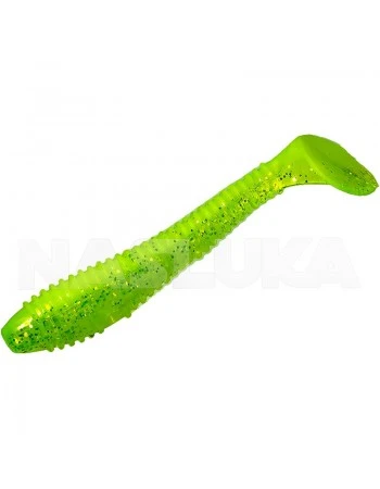 Ароматизирани силиконови примамки Sea Buzz Ringy Shad 6.5см - 5 бр. - цвят Chartreuse