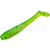Ароматизирани силиконови примамки Sea Buzz Ringy Shad 6.5см - 5 бр. - цвят Clear Lemon - Seed