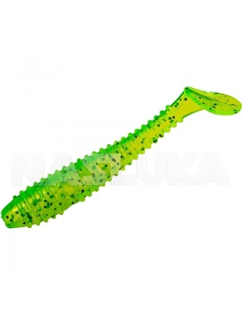Ароматизирани силиконови примамки Sea Buzz Ringy Shad 6.5см - 5 бр. - цвят Clear Lemon - Seed