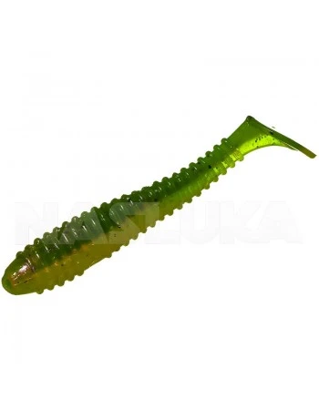Ароматизирани силиконови примамки Sea Buzz Ringy Shad 6.5см - 5 бр. - цвят Dark Kaki