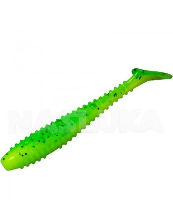 Ароматизирани силиконови примамки Sea Buzz Ringy Shad 6.5см - 5 бр. - цвят Lime