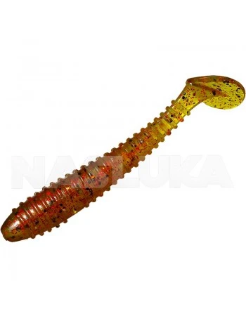 Ароматизирани силиконови примамки Sea Buzz Ringy Shad 6.5см - 5 бр. - цвят Motor Oil Red Seed