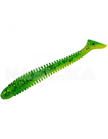 Силиконови ароматизирани примамки Sea Buzz Rocky Shad 10см - 5 бр. - цвят Lime-Yellow-Seed