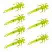 Силиконови примамки-ларви в пакет Senshu May Fly - цвят Chartreuse
