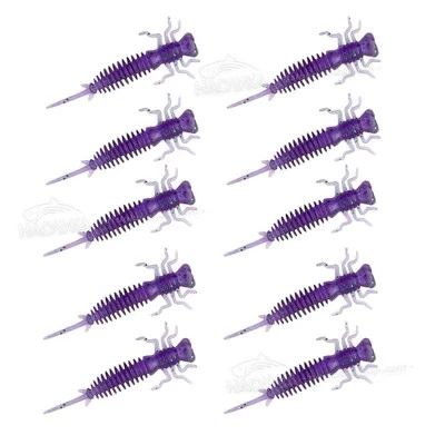 Senshu Nymph Crawler Purple Haze Силиконови примамки-ларви в пакет Senshu Nymph Crawler - цвят Purple Haze
