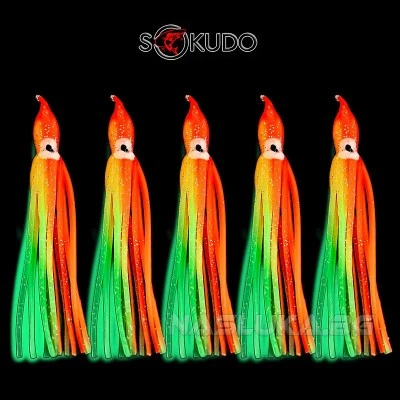 Силиконови октоподи Sokudo - цвят Red Glow