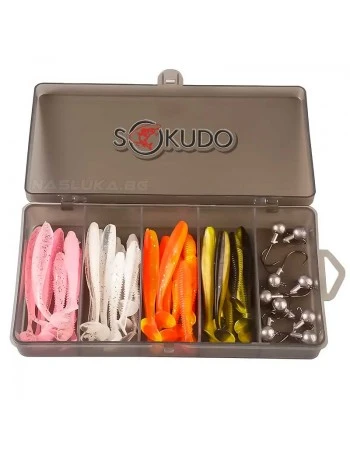 Комплект силиконови примамки Sokudo Light Jig - 71бр.