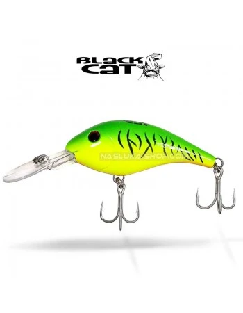 Плаващ воблер за сом Black Cat Baby Cranker 12см 25г - Firetiger