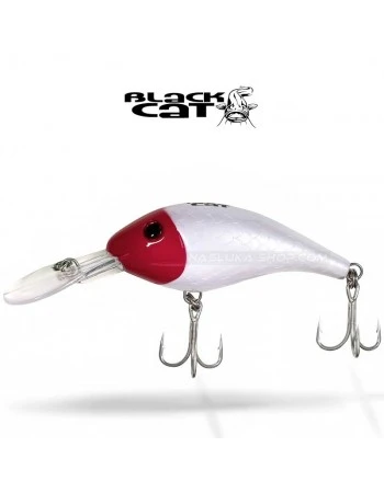 Плаващ воблер за сом Black Cat Baby Cranker 12см 25г - Red Head