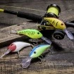 Плаващ воблер за сом Black Cat Baby Cranker 12см 25г - Red Head