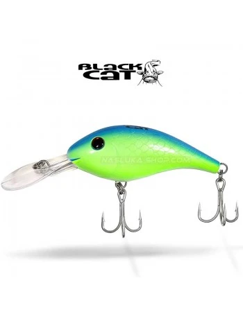 Плаващ воблер за сом Black Cat Baby Cranker 12см 25г - Special Green