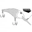 Плаващ воблер за сом Black Cat Baby Cranker 12см 25г - Special Green