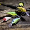 Плаващ воблер за сом Black Cat Baby Cranker 12см 25г - Special Green