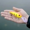 Плаващ воблер за сом Black Cat Baby Cranker 12см 25г - Yellow Zombie