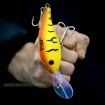 Плаващ воблер за сом Black Cat Baby Cranker 12см 25г - Yellow Zombie