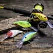 Плаващ воблер за сом Black Cat Baby Cranker 12см 25г - Yellow Zombie