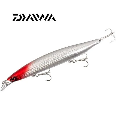 Daiwa Vertice R 140S 14см 28.5г Lazer Red Head Морски потъващ воблер Daiwa Shore Line Shiner Vertice R 140S - 14см 28.5г - Lazer Red Head