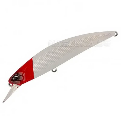 DUO Ryuki 95S WT Pearl Red Head Потъващ воблер за морски риболов Duo Spearhead Ryuki 95S WT - Pearl Red Head