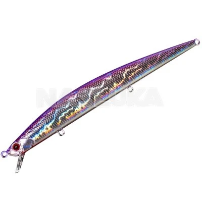 DUO Slim Flyer Purple Massacre Потъващ воблер за морски риболов Duo Tide Minnow Slim Flyer - Purple Massacre