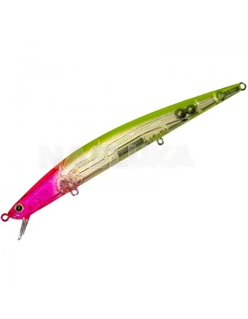 Потъващ воблер за морски риболов Duo Tide Minnow Slim Flyer - Clear Pink Head Chart
