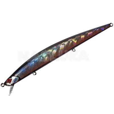 Потъващ воблер за морски риболов Duo Tide Minnow Slim Flyer - Black Shad