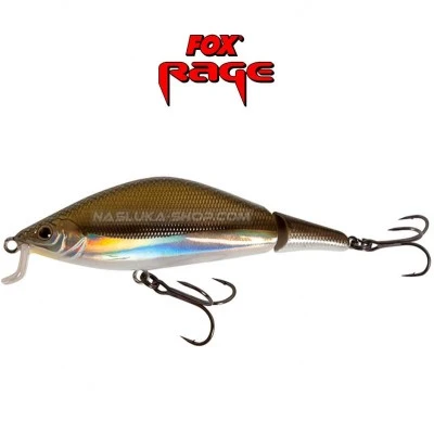 Плуващ воблер от две части Fox Rage Gonzo 80SR - цвят UV Real Shiner