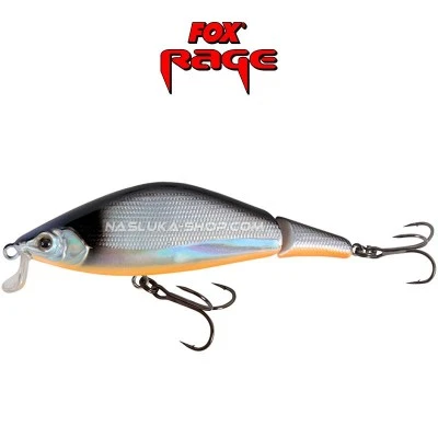 Плуващ воблер от две части Fox Rage Gonzo 80SR - цвят UV Silver Baitfish