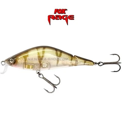 Плаващ воблер от две части Fox Rage Gonzo SR80 10г - цвят UV Striped Shiner