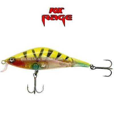 Плуващ воблер от две части Fox Rage Gonzo 80SR - цвят UV Sun Tiger