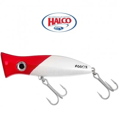 Воблер-попер Halco Roosta Popper - цвят H53 White Redhead