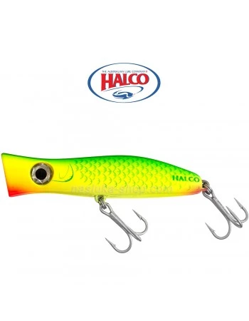Воблер-попер Halco Roosta Popper - цвят R7 Green Fluoro