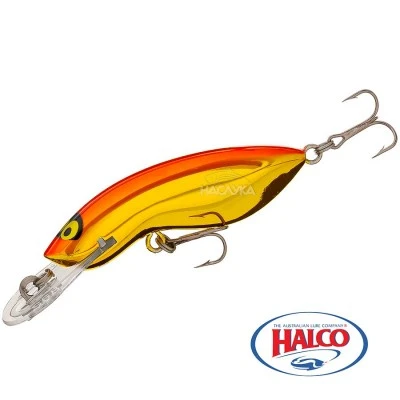 Воблер Halco Sorcerer STD - цвят R11 Chrome Gold Orange Back