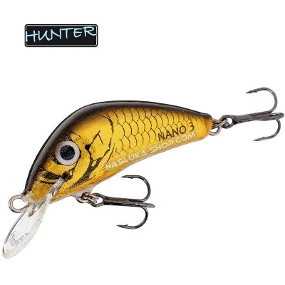 Потъващ воблер Hunter Nano 35S - 3.5см 2.5г - цвят GO