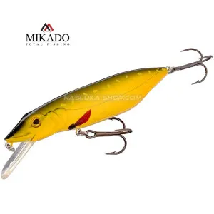 Плаващ воблер за щука Mikado Fishunter Pike 11 см, 22 г, цвят 54 Плаващ воблер за щука Mikado Fishunter Pike 11 см, 22 г, цвят 54