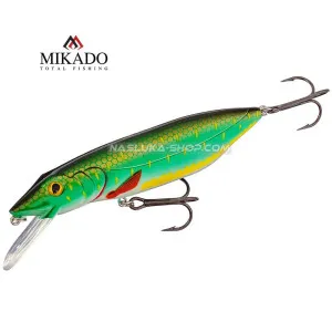 Плаващ воблер за щука Mikado Fishunter Pike 11 см, 22 г, цвят 56 Плаващ воблер за щука Mikado Fishunter Pike 11 см, 22 г, цвят 56