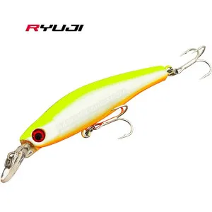 Потъващ воблер Ryuji Bubble Bait 80S, 8 см, 12 г, цвят Lemon Back Потъващ воблер Ryuji Bubble Bait 80S, 8 см, 12 г, цвят Lemon Back