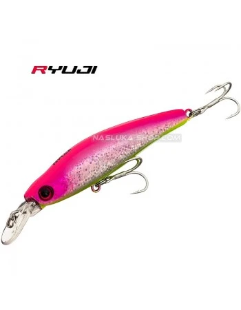 Потъващ воблер Ryuji Bubble Bait 80S - 8см 12г - цвят Pink Chart