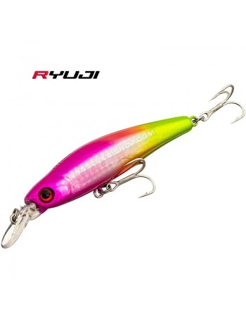 Потъващ воблер Ryuji Bubble Bait 80S - 8см 12г - цвят Rainbow Chart
