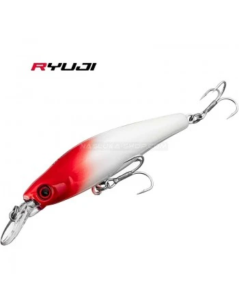 Потъващ воблер Ryuji Bubble Bait 80S - 8см 12г - цвят Red Head