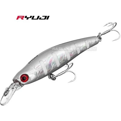 Потъващ воблер Ryuji Bubble Bait 80S - 8см 12г - цвят Zebra Glow