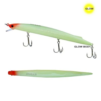 Потъващ морски воблер Ryuji Master Jerk 19см 36г - цвят Glow Body